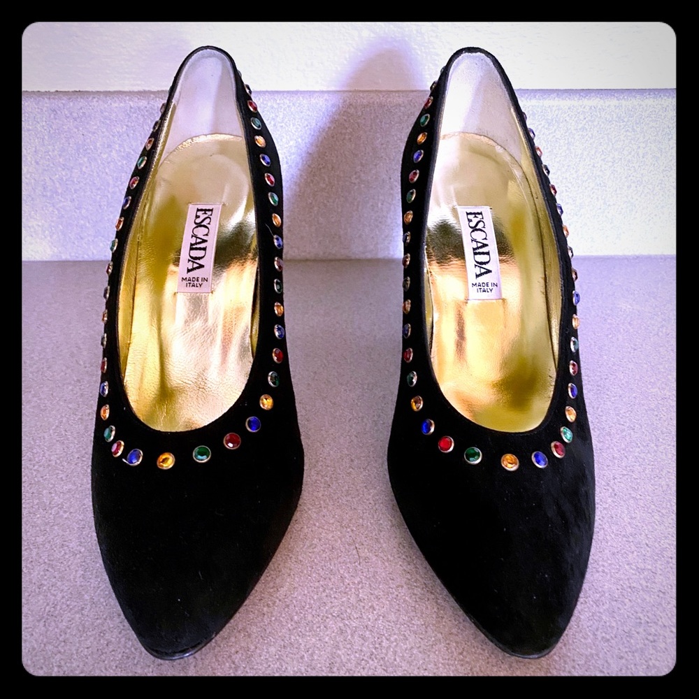 Vintage ESCADA Heels with Jewels